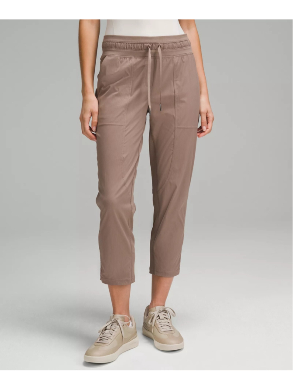Lululemon Dance Studio Mid-Rise Cropped Pant Taupe Size 2